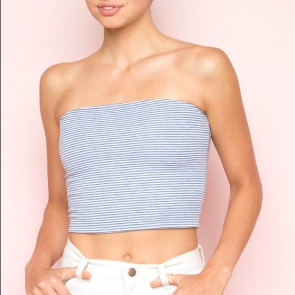 BRANDY MELVILLE JENNY STRIPED TUBE TOP